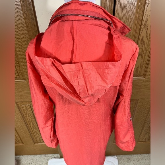 G.E.T Anorak Versatile Hi-Lo Hem Deep Pocket Lightweight Hidden Hood Jacket Med - Picture 9 of 14